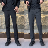 登山裤 秋季 通勤休闲弹力直筒软壳冲锋裤 潮牌户外商务休闲裤 潮 男士