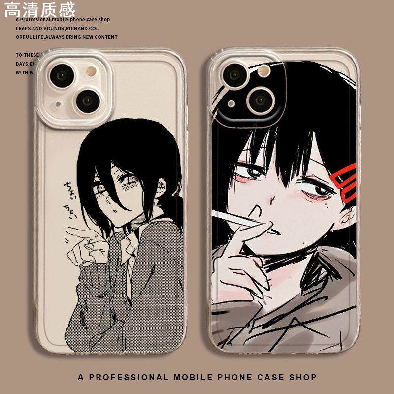 电锯人适用iPhone15手机壳苹果13promax蕾塞14东山小红11玛奇玛12mini动漫x三鹰朝xs帕瓦xr男生8plus二次元7p