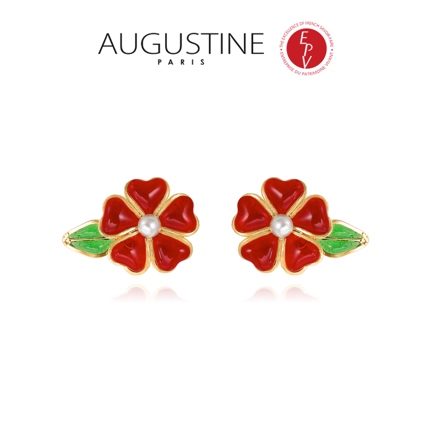 AZLOOK【法国进口】AUGUSTINE PARIS古法琉璃耳环女高级感轻奢