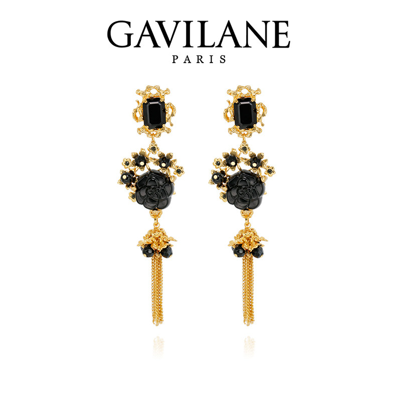 【AZLOOK】GAVILANE花神的凯旋耳夹高级感耳环流苏时尚轻奢首饰品
