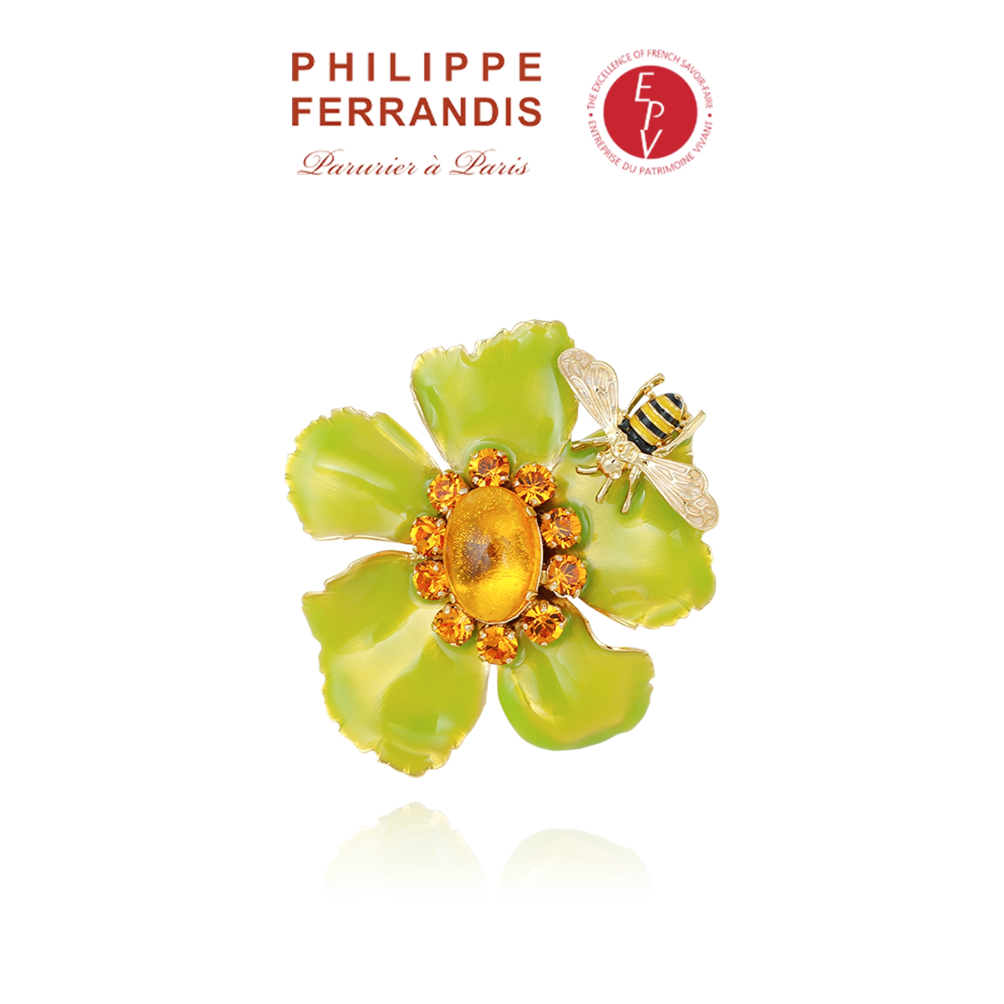 【AZLOOK】Philippe Ferrandis花间鎏光胸针女高级感轻奢时尚首饰