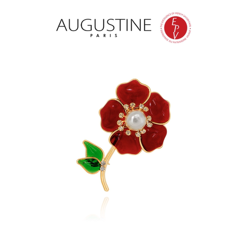 【AZLOOK】Augustine Paris古法琉璃山茶花胸针法式时尚穿搭首饰