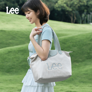 Lee新款 旅行包 通勤百搭單肩包戶外時尚 托特包大容量手提包女夏季