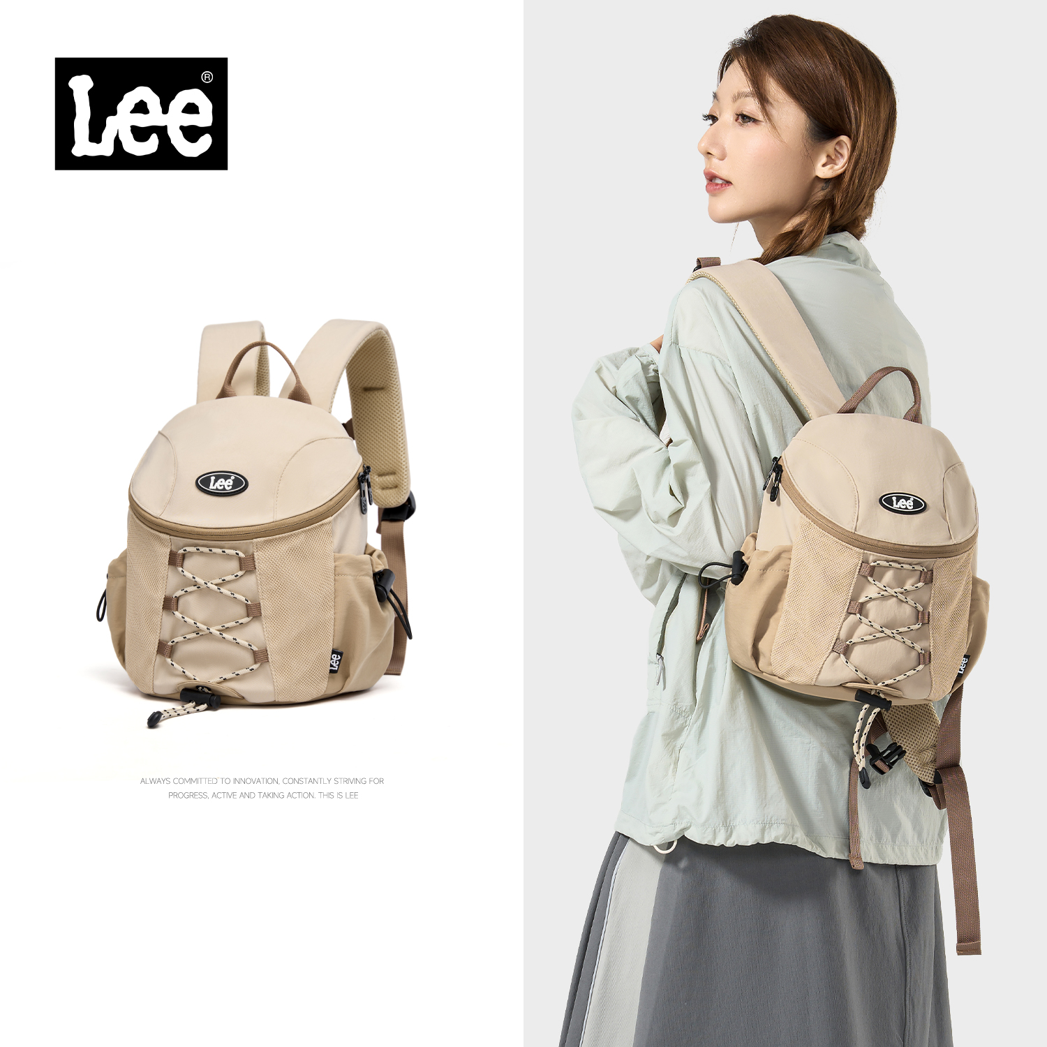 Lee新款旅行小背包休闲通勤