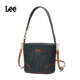 Lee官方牛仔水桶包女生斜挎包上班通勤包大容量手提菜篮子单肩包