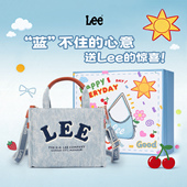 Lee官方斜挎包女生礼物时尚 百搭单肩包休闲牛仔托特包通勤手提包