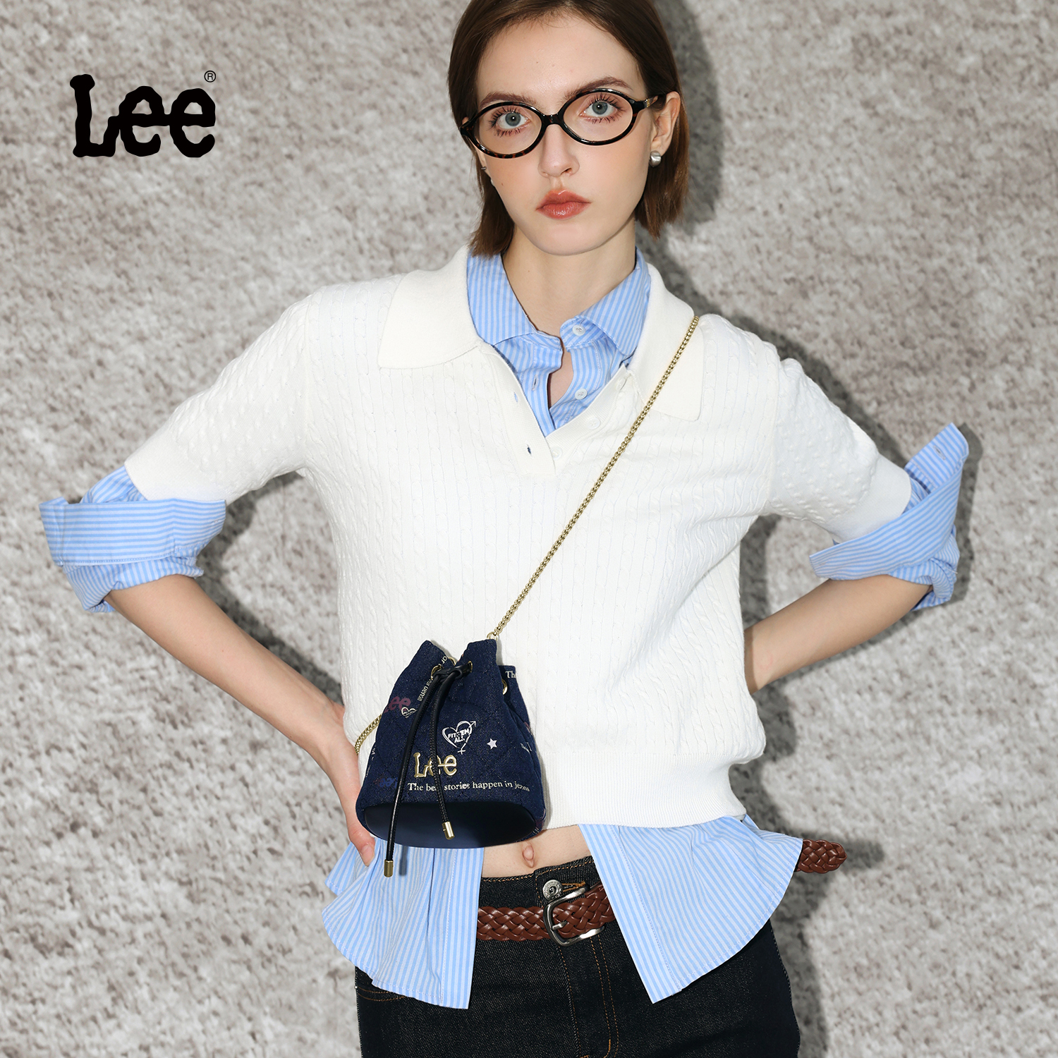 Lee官方新款万花筒水桶包