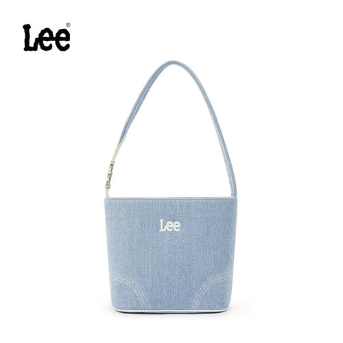 Lee官方牛仔水桶包上班百搭