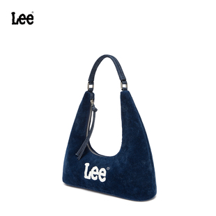 Lee新款 牛角包時髦腋下挎包休閑通勤單肩包月牙女包高級感手提包