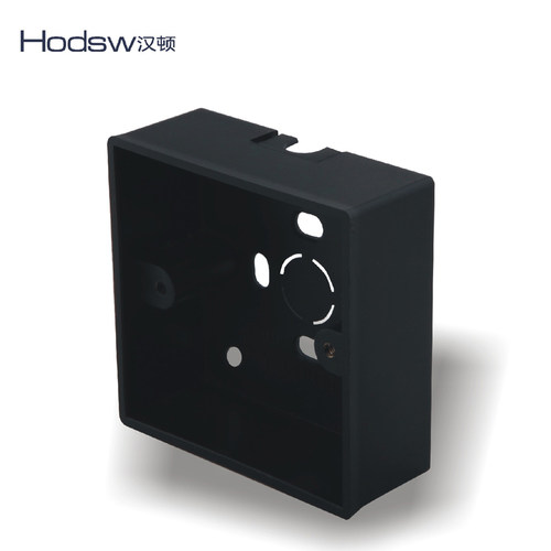 开关插座明装底盒黑色明盒PC材料