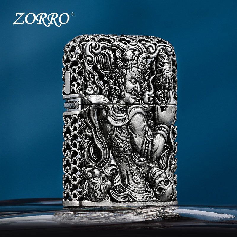 ZORRO/佐罗不动明王重盔甲男士个性煤油防风打火机七夕礼物送男友,ZIPPO/瑞士军刀/眼镜,煤油打火机,淘宝优惠券,粉丝福利购,淘宝优惠卷