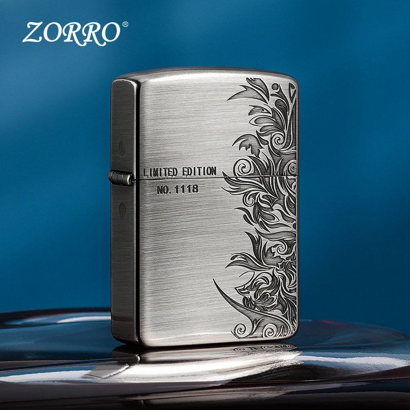 ZORRO/佐罗限量繁花1941复刻版男女生创意个性煤油防风打火机礼物