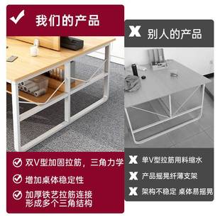 电脑桌台式 新品 双人办公桌现代简约家用北欧办公室员工位职员工作