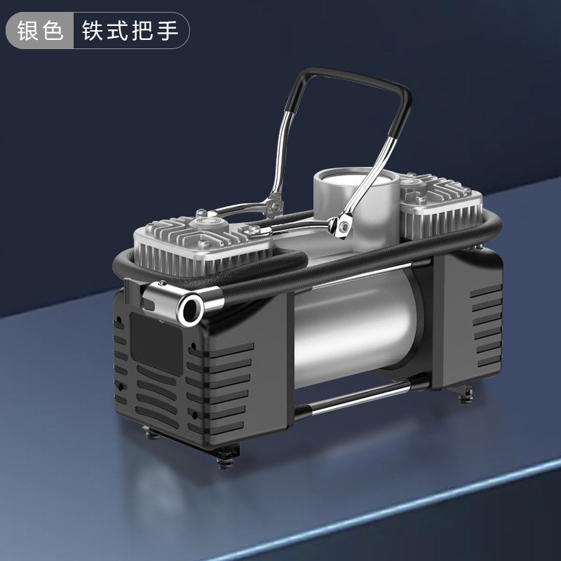 车载充气泵家用轮胎双缸12V便携式打气泵多功能打气泵汽车充气泵