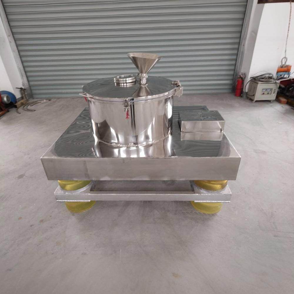 纳米材料平板密闭离心机甩干机钛白粉过滤双层减震变频高效