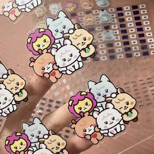 pet透明双透贴纸可异形全切