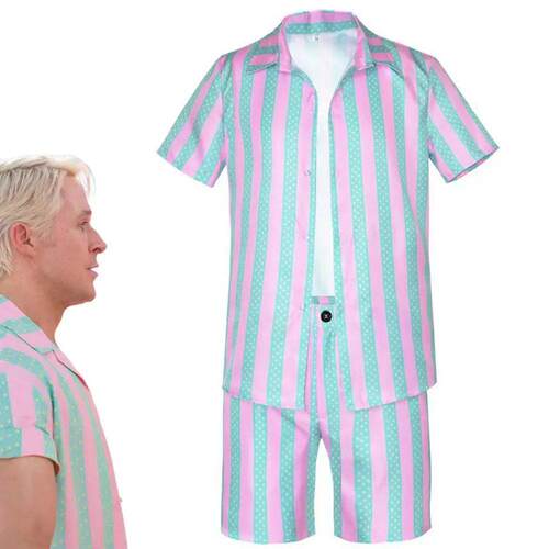 Movie Ken Ryan Gosling Cosplay Costume Men Summer Short Slee