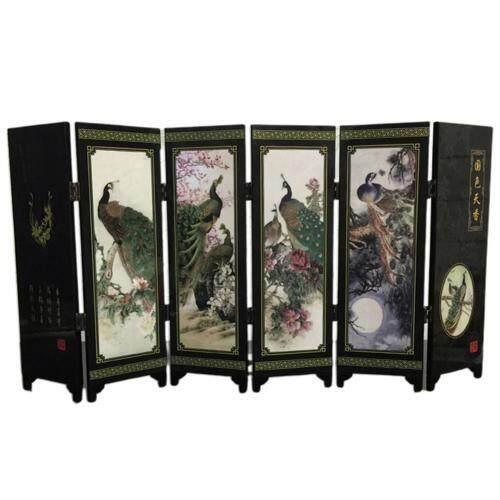 Hot Wooden 6-Panel Screen Room Divider Folding Partition Gi