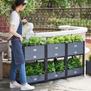 种菜盆大花盆种植箱室外楼顶家庭阳台塑料户外庭院种植箱加厚