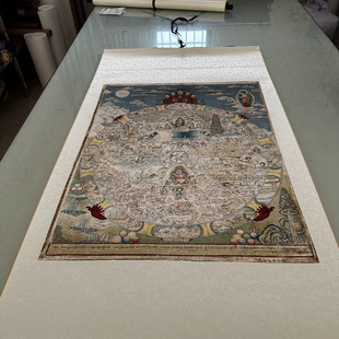 藏传唐卡十二因缘六道轮回图书画佛像国画真迹高清微喷装裱装饰画