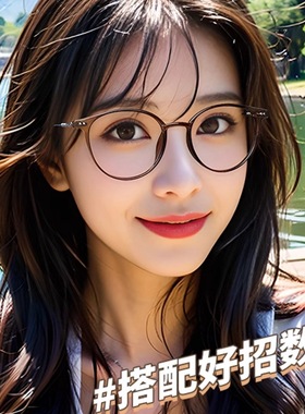 日本品质超轻高级感眼镜框女度数可配近视散光防蓝光镜架圆框素颜