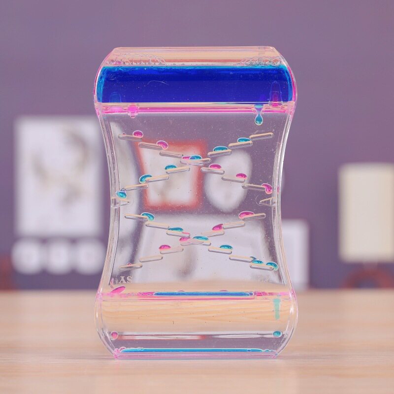 梦幻沙漏水滴液体流沙时间计时器创意礼物儿童油彩色可爱海洋油漏