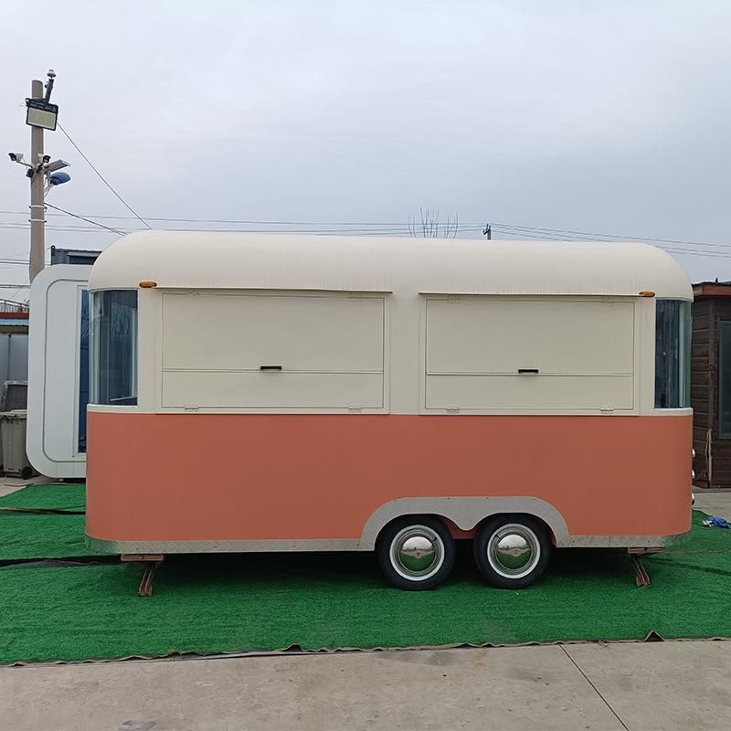 大型网红可移动餐车录音机电视机网红打卡可移动户外餐车景区餐厅