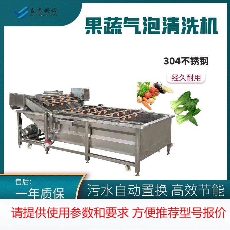 鲜食玉米气泡清洗机山野菜去农残清洗机大枣枸杞清洗机器净菜加工