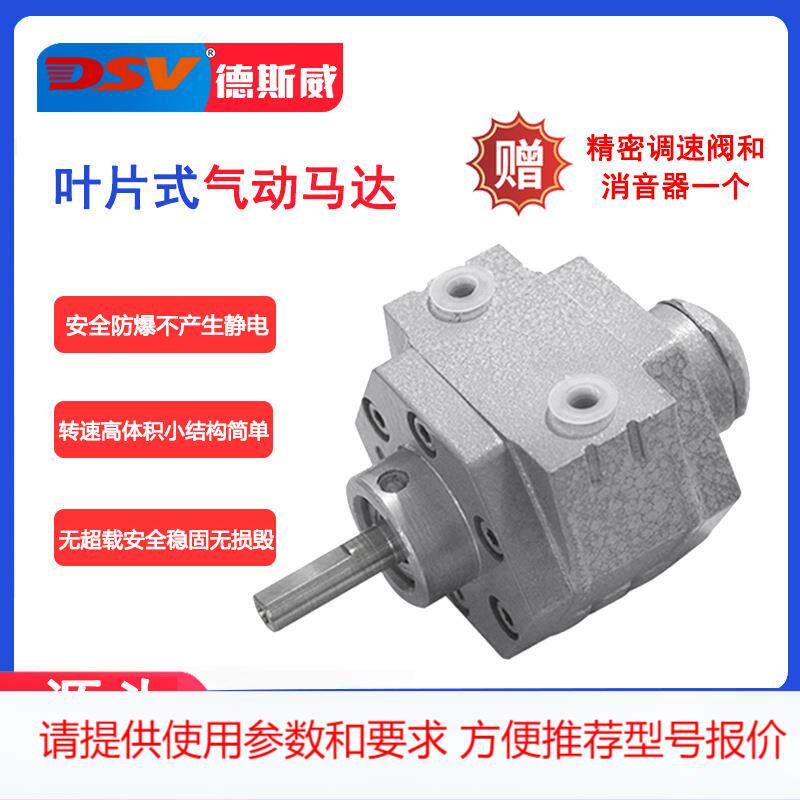 德斯威高速气动马达DAV1-NRV大扭矩风动马达叶片式气动马达
