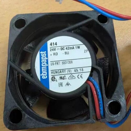 414进口全新ebmpapst 4020 24V 42mA 1W变频器散热风扇 直流风扇