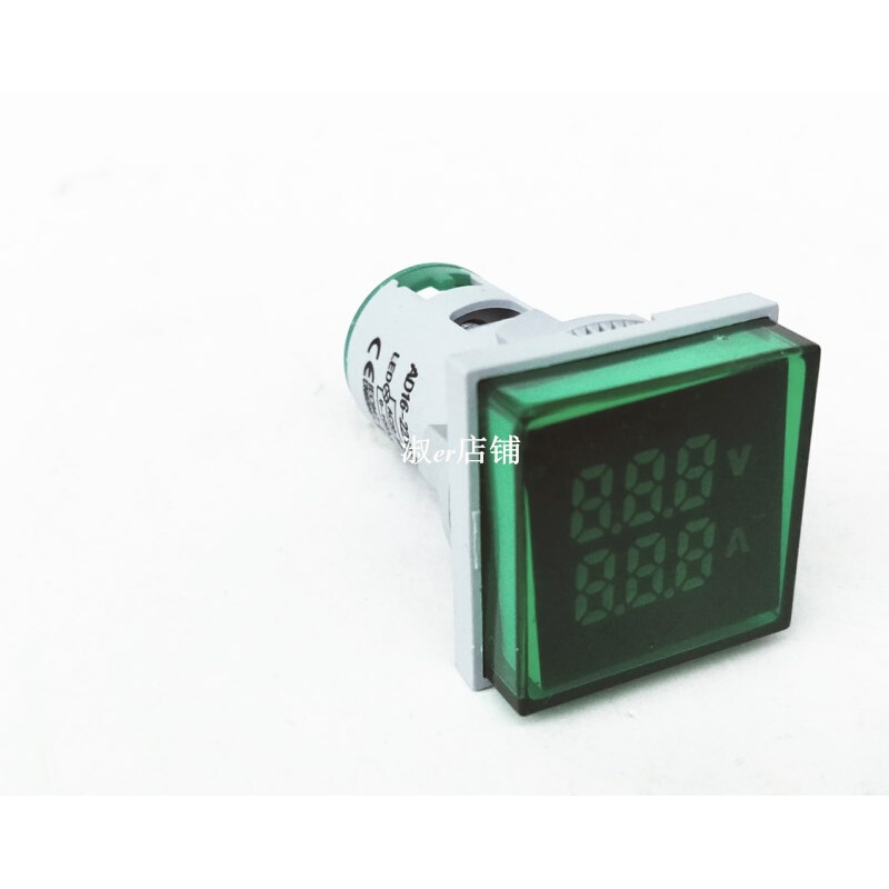 。LED迷你电压电流表AD16-22AV HZ电源指示灯信号灯 双数显五色可