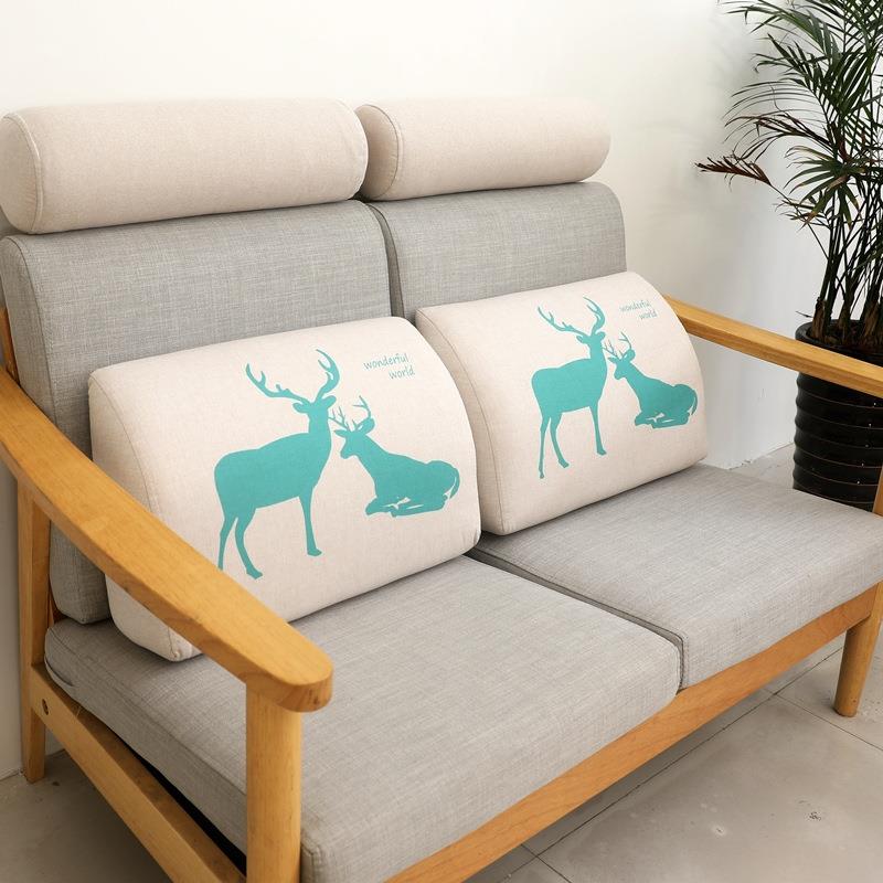 沙发靠背腰枕腰靠靠枕客厅长方形海绵三角学生寝室宿舍床上大靠垫