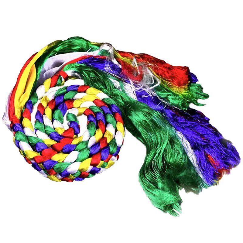 热销藏族金刚绳手工五色金刚结五彩哈达辫子汽车前挡彩线吉祥结长