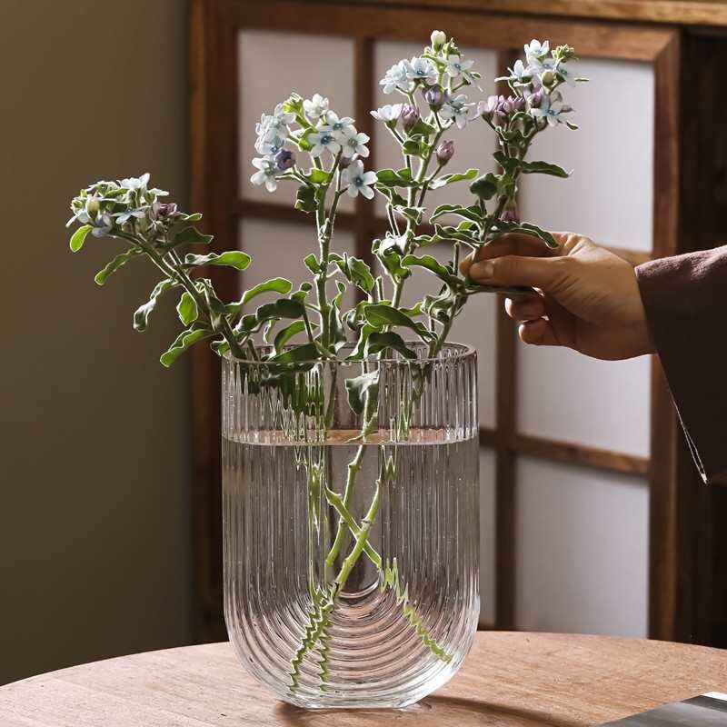 热销绿萝水培花盆器皿透明玻璃花瓶插花创意水养植物花器客厅桌面