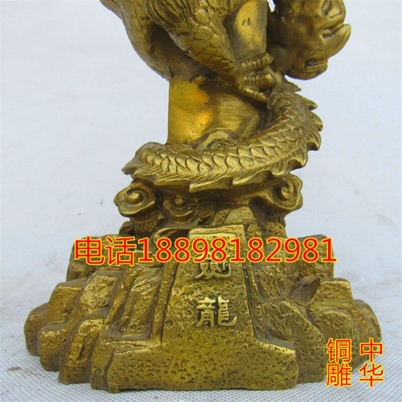 热销铜剑龙摆件龙盘剑龙剑工艺品镇宅招财家居客厅门厅40公分大小