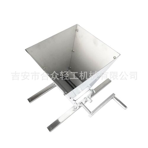 热销自酿设备家酿啤酒麦芽研磨机w手摇对辊粉碎机电钻小型原料磨