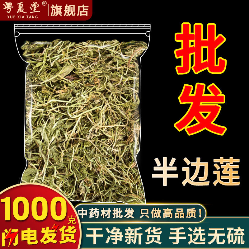 安国中药材市场批 发无硫新货半边莲1000克 正品 野生 半边莲切段