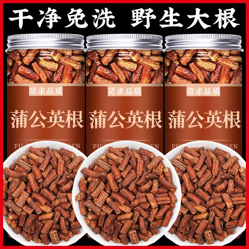 长白山炒蒲公英根官方旗舰店正品特级野生新鲜中药材浦公英茶500g