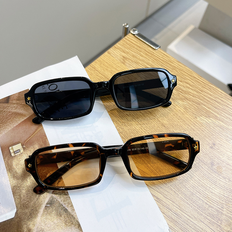 欧洲站网红风方形迷你复古小框太阳眼镜D家 S3F时尚男女遮阳墨镜