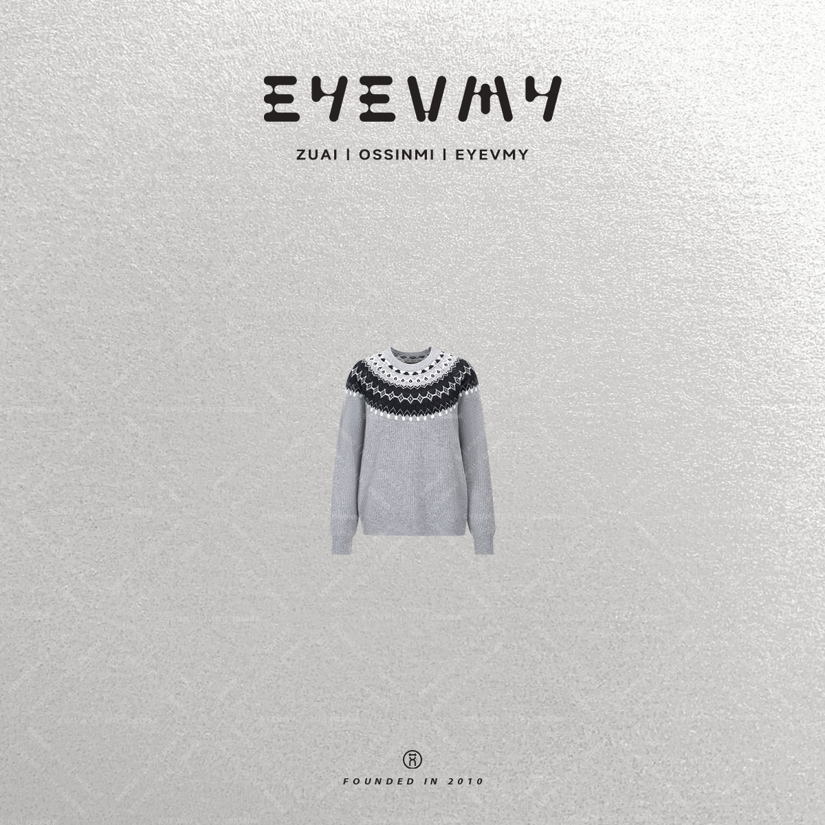 【里约之旅】人手一件费尔岛提花山羊绒毛衣套头针织衫WT54ISY045