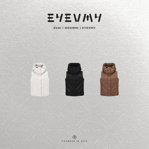 【小暖宝马甲】90白鸭绒短款立领连帽羽绒服外套WT54O1028