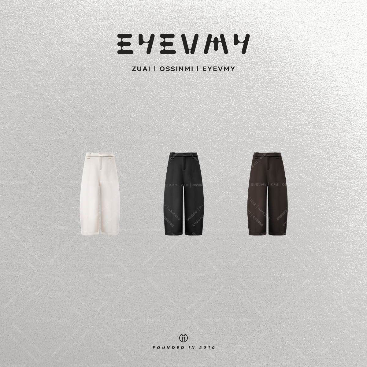 【月牙奶奶裤】高腰半松紧腰软糯亲肤时尚显瘦八分裤WT54UFU153