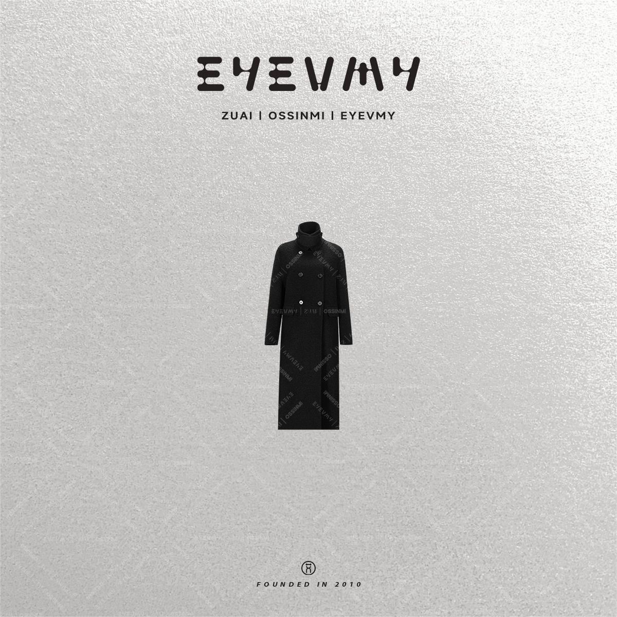 【寂静羊驼苏力大衣】羊驼毛羊毛英伦中长款双面呢外套WT54LWK021