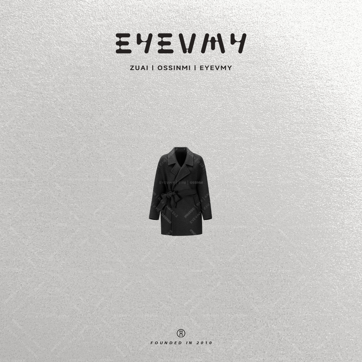 【宝藏大衣】三合一牦牛绒中长款加厚 宽松系带牦牛绒羊毛呢外套W