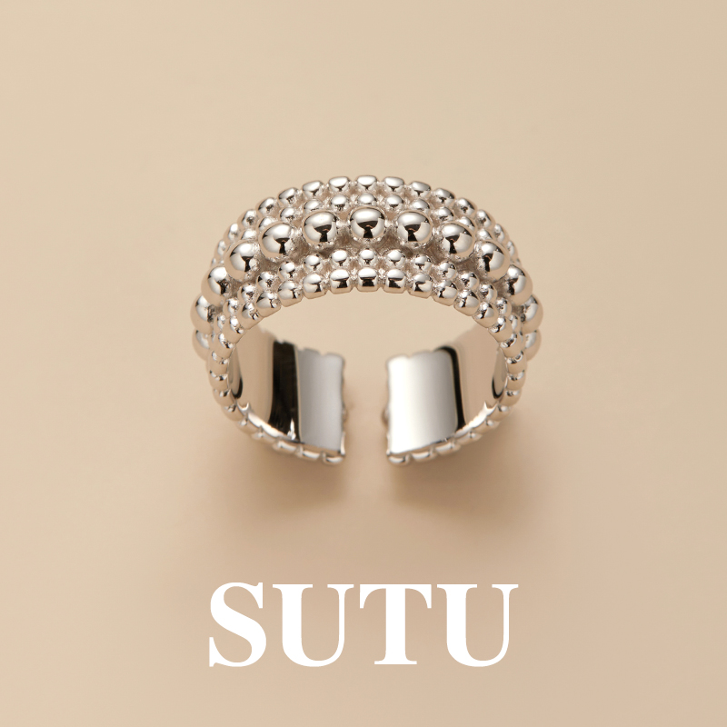 sutu女925银时尚个性气质戒指