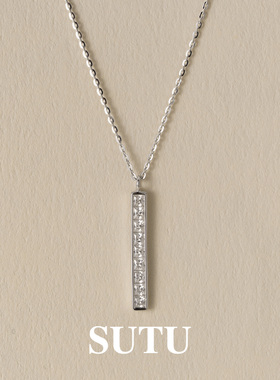 素图925银极简小众高级感项链女