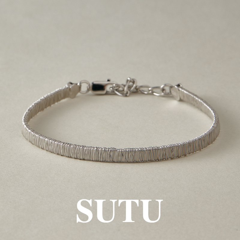 素图925银编织小众独特轻奢手链