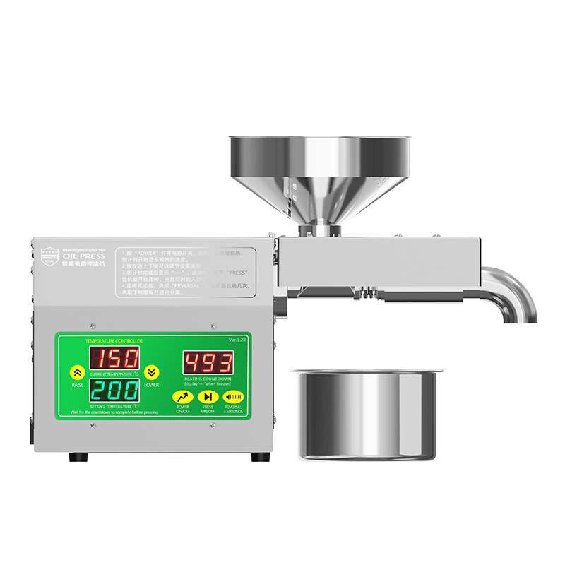 B01S全自动智能榨油机家用中小型大彩屏调温炸油机压油机
