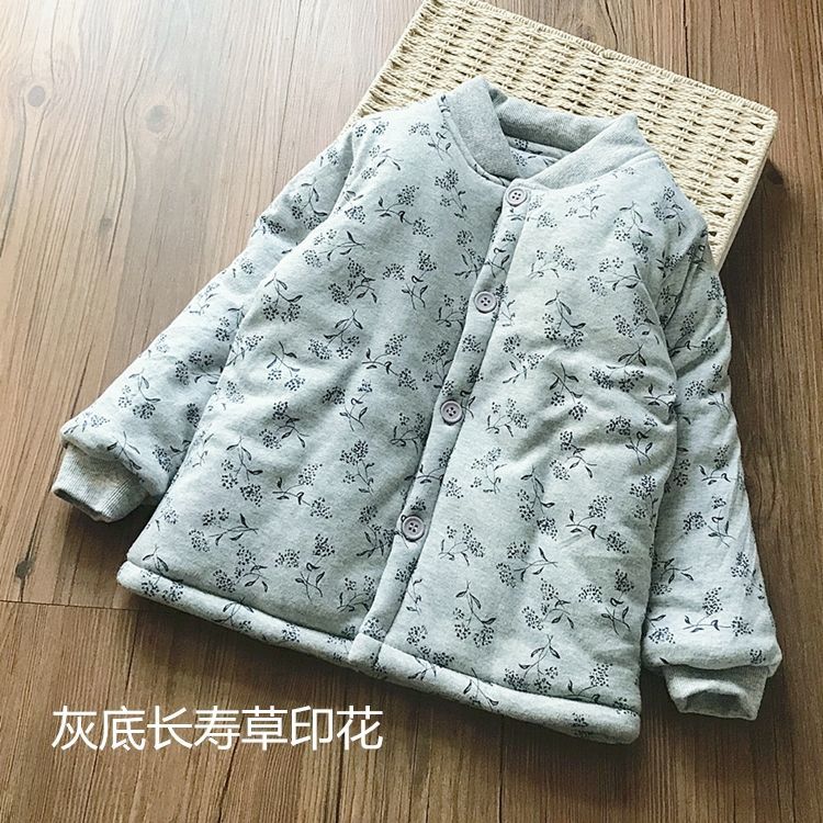 冬装男女童加厚内胆棉袄儿童丝绵棉衣中大童纯棉棉服学生套校服棉