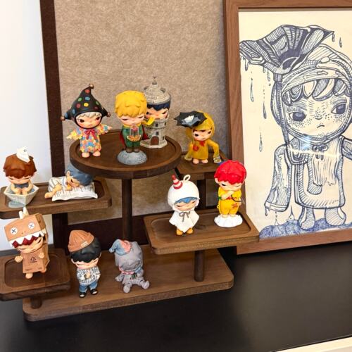 适用于星星人盲盒展示架泡泡玛特系列手办盲盒展示柜摆台收纳展架